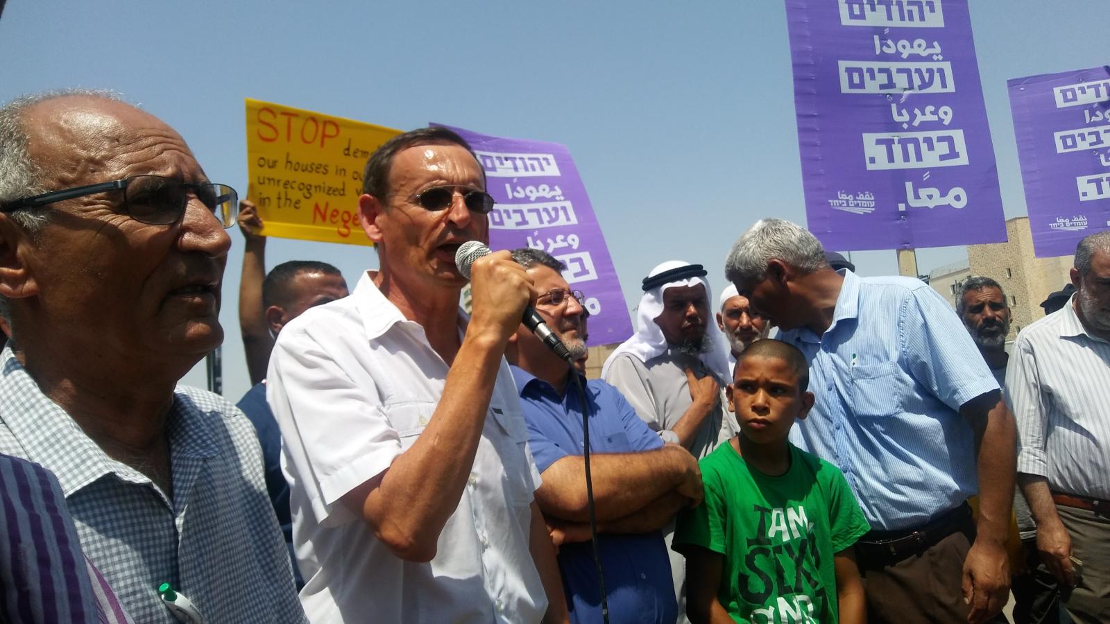 ח''כ דב חנין, בעצרת (צילום: דני בלר)